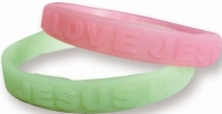 I Love Jesus Bracelet Pastel Silicone (Set of 2)