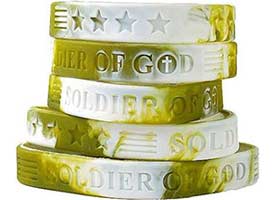 Soldier of God Camouflage Silicone Bracelet