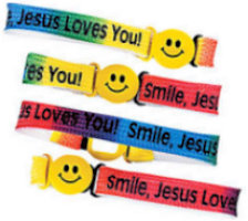 Smile, Jesus Loves You Youth Bracelet