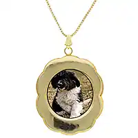 Gold Picture Pendant Necklace - Photo Necklace