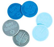 Hanukkah Coins Plastic (Pkg of 24)