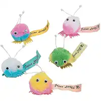 Jesus Loves Me Furry Critters (Pkg of 4)