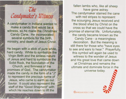 Candymakers Story Witness Card - Christmas