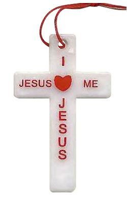 Jesus Loves Me Cross Necklaces Inexpensive