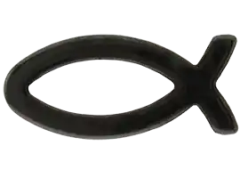 Hematite Christian Fish Pocket Token (Pkg of 50)