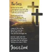 Hematite Cross and The Cross Faith Card