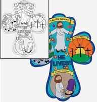 Holy Week Crosses Children's Coloring Page (Pkg of 12)