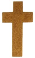 Wood Pocket Cross Stained Finish (Pkg of 50)