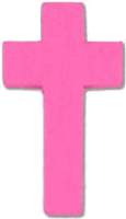 Woman's Pink Wood  Pocket Cross 
