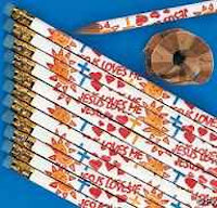 Jesus Loves Me Pencils (Pkg of 10)