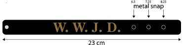 WWJD Bracelets Quality Leather