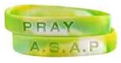 A.S.A.P. Always Say A Prayer Silicone Bracelets