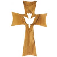 Olive Wood Hand Confirmation Cross