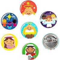 Nativity Mini Buttons (Pkg of 24)