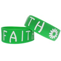Faith Silicone Bracelets, Christian Wristbands