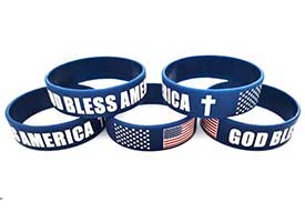 God Bless America Bracelet - USA Patriotic Bracelet