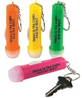 Jesus Is The Light Flashlight Key Chain