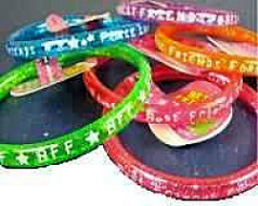 BFF  Best Friend Forever Glitter Bangle Bracelets