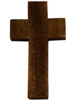 Wood Pocket Cross Dark Finish (Pkg of 50)