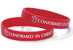 Confirmed in Christ Silicone Bracelet