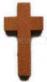 Wood Pocket Cross Stained Finish One Piece Pack of 25